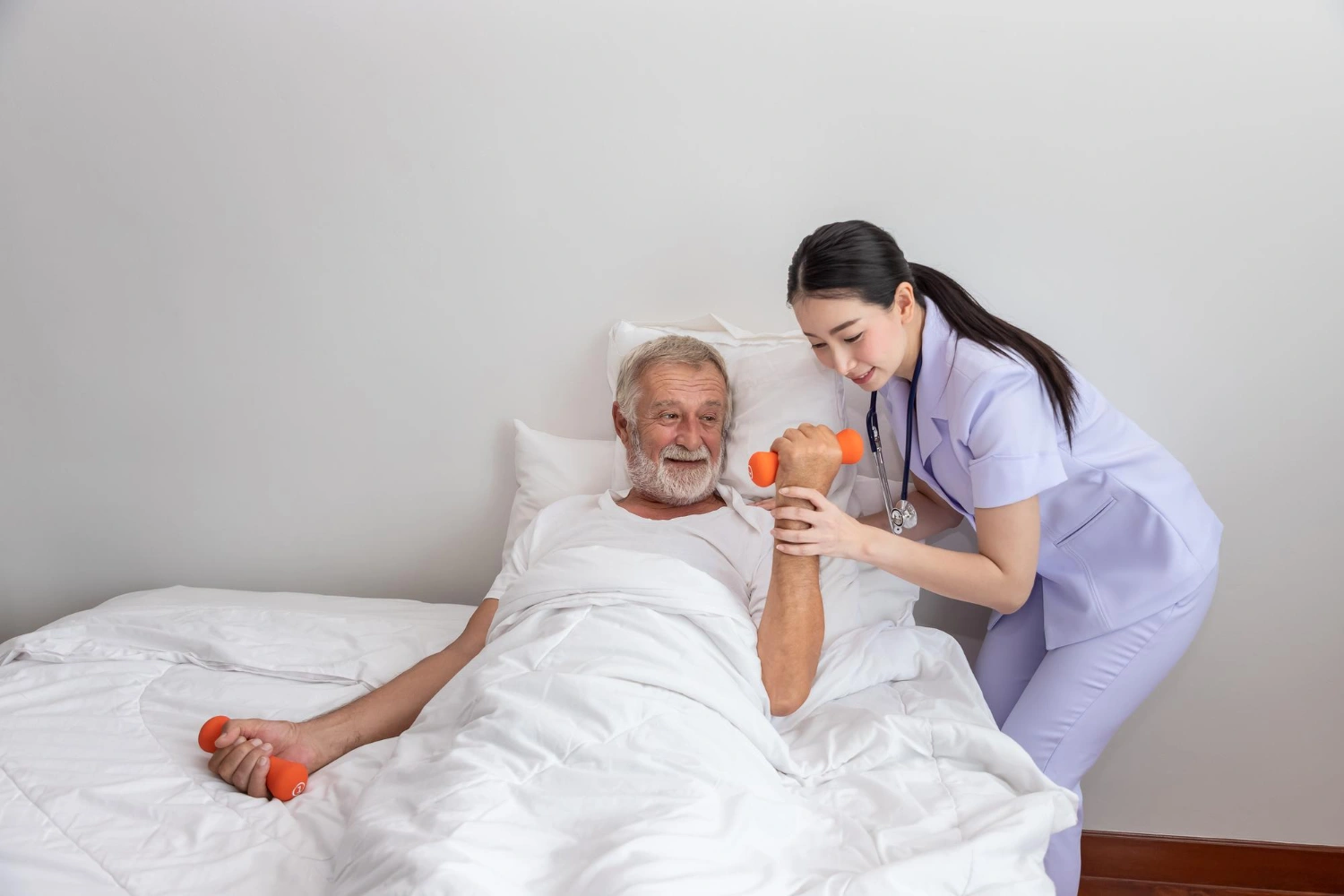 Caregiver Assisting Elderly at Home